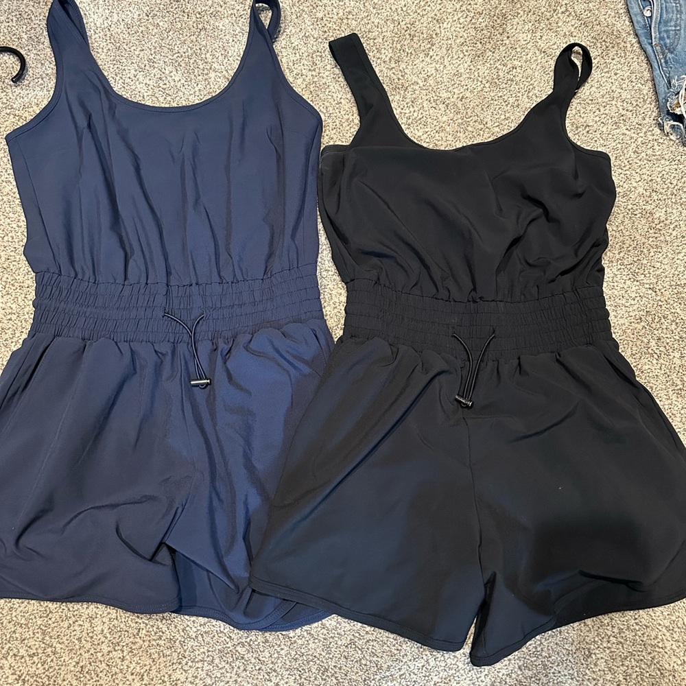 Abercrombie & Fit h One Piece Jumpsuit - Black and Navy XS SET OF 2
